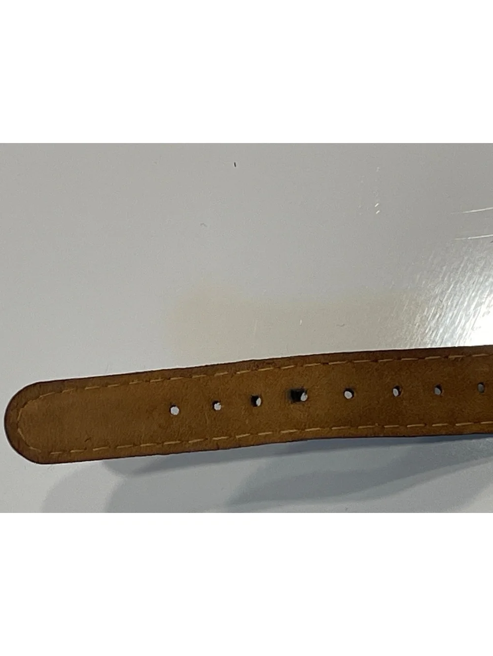 Bill Blass Everlite Signature Watch Two Tone w/ Leather Band